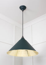 From The Anvil - Smooth Brass Hockley Pendant in Dingle | Sku. 49524DI | Trade Door Handles.