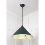 From The Anvil - Smooth Brass Hockley Pendant in Dingle | Sku. 49524DI | Trade Door Handles.