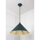 From The Anvil - Smooth Brass Hockley Pendant in Dingle | Sku. 49524DI | Trade Door Handles.
