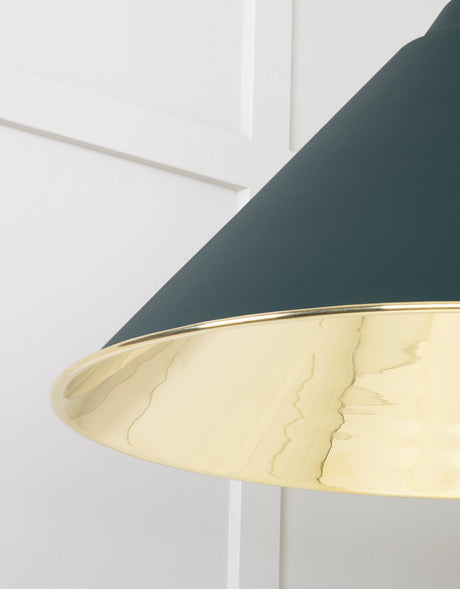 From The Anvil - Smooth Brass Hockley Pendant in Dingle | Sku. 49524DI | Trade Door Handles.