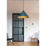 From The Anvil - Smooth Brass Hockley Pendant in Dingle | Sku. 49524DI | Trade Door Handles.