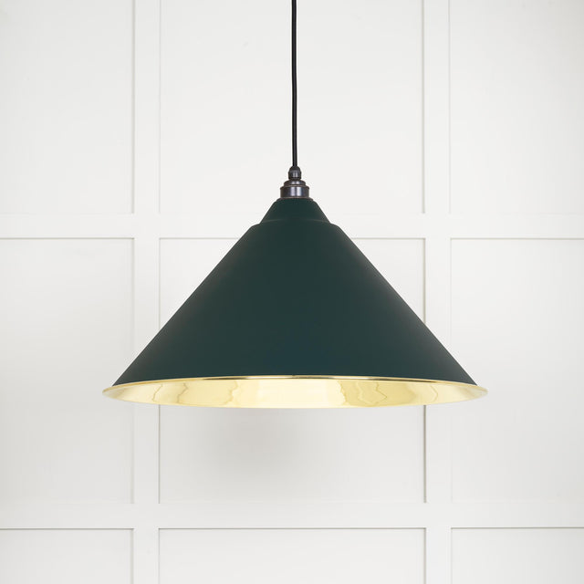 From The Anvil - Smooth Brass Hockley Pendant in Dingle | Sku. 49524DI | Trade Door Handles.