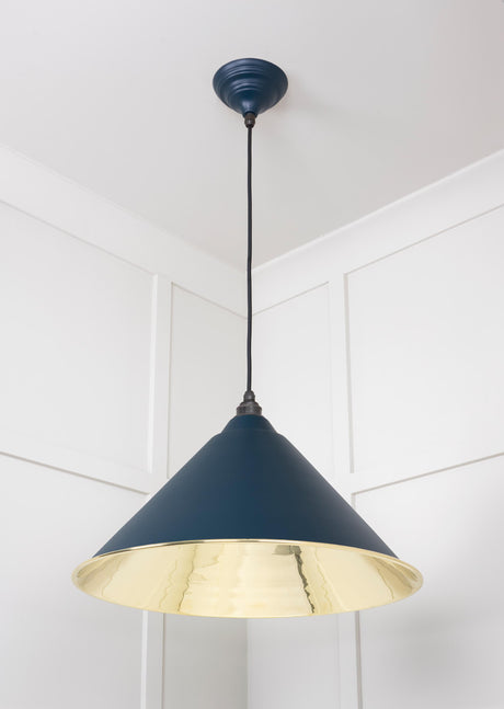 From The Anvil - Smooth Brass Hockley Pendant in Dusk | Sku. 49524DU | Trade Door Handles.