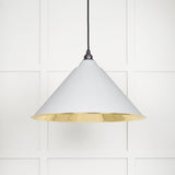 From The Anvil - Smooth Brass Hockley Pendant in Flock | Sku. 49524F | Trade Door Handles.