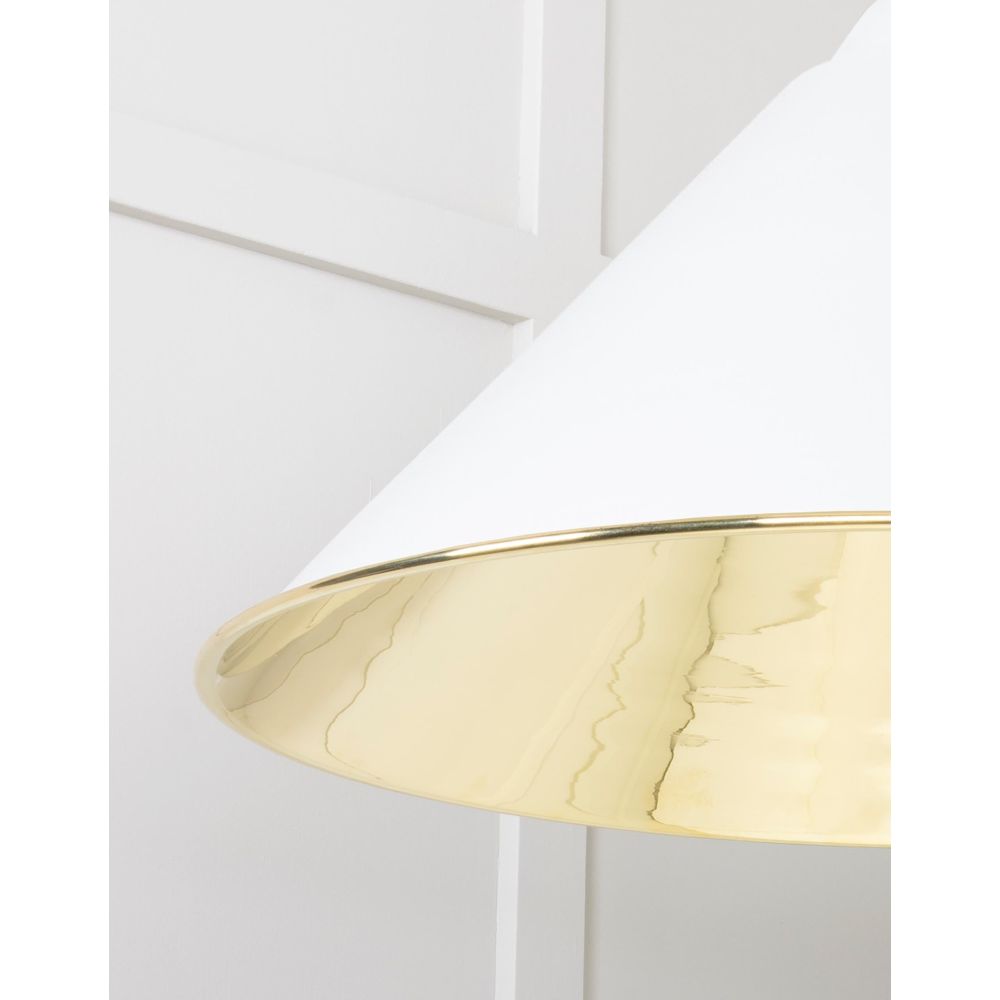 From The Anvil - Smooth Brass Hockley Pendant in Flock | Sku. 49524F | Trade Door Handles.