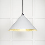 From The Anvil - Smooth Brass Hockley Pendant in Flock | Sku. 49524F | Trade Door Handles.