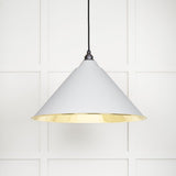 From The Anvil - Smooth Brass Hockley Pendant in Flock | Sku. 49524F | Trade Door Handles.