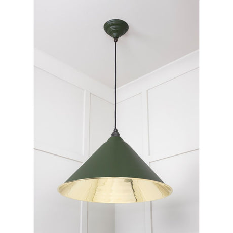 From The Anvil - Smooth Brass Hockley Pendant in Heath | Sku. 49524H | Trade Door Handles.