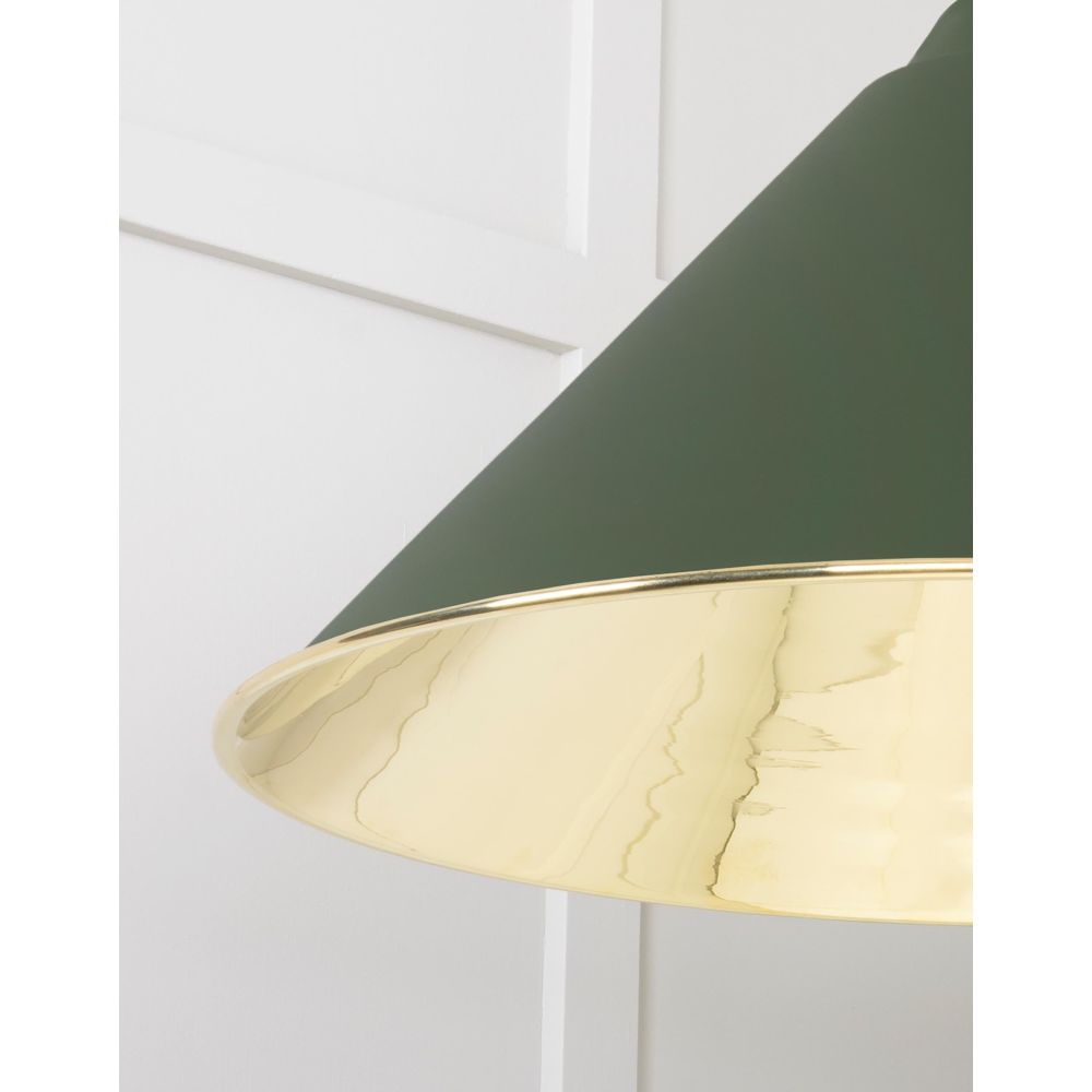 From The Anvil - Smooth Brass Hockley Pendant in Heath | Sku. 49524H | Trade Door Handles.