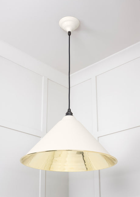 From The Anvil - Smooth Brass Hockley Pendant in Teasel | Sku. 49524TE | Trade Door Handles.