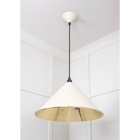 From The Anvil - Smooth Brass Hockley Pendant in Teasel | Sku. 49524TE | Trade Door Handles.
