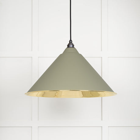 From The Anvil - Smooth Brass Hockley Pendant in Tump | Sku. 49524TU | Trade Door Handles.