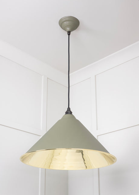 From The Anvil - Smooth Brass Hockley Pendant in Tump | Sku. 49524TU | Trade Door Handles.