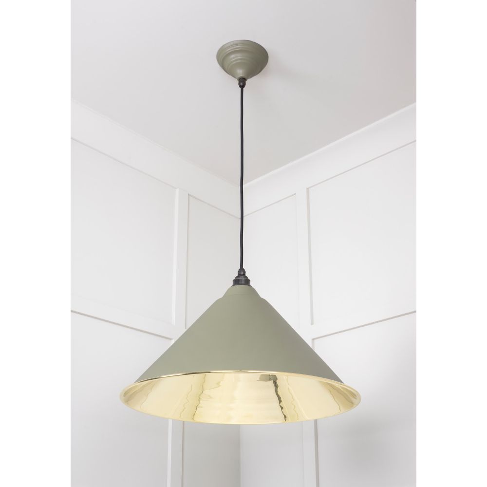From The Anvil - Smooth Brass Hockley Pendant in Tump | Sku. 49524TU | Trade Door Handles.