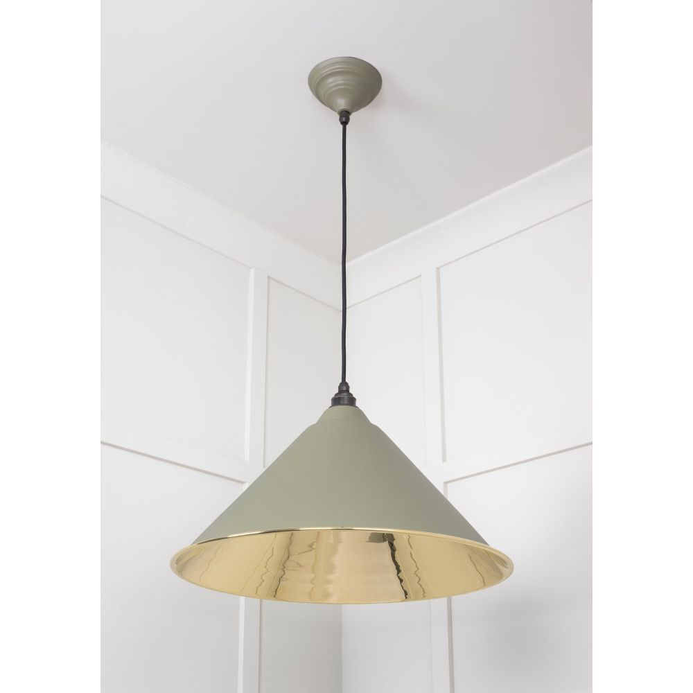 From The Anvil - Smooth Brass Hockley Pendant in Tump | Sku. 49524TU | Trade Door Handles.