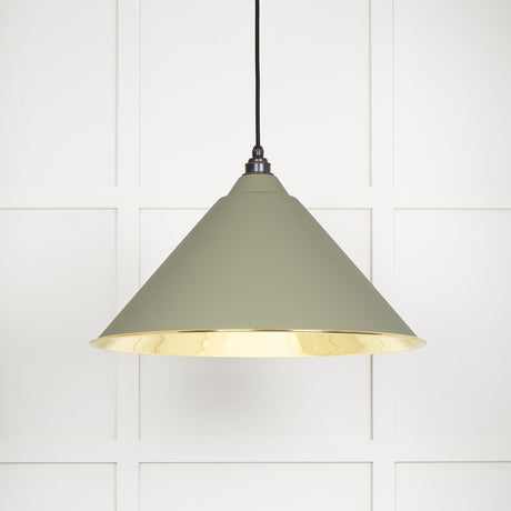 From The Anvil - Smooth Brass Hockley Pendant in Tump | Sku. 49524TU | Trade Door Handles.