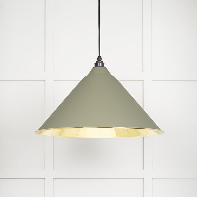 From The Anvil - Smooth Brass Hockley Pendant in Tump | Sku. 49524TU | Trade Door Handles.