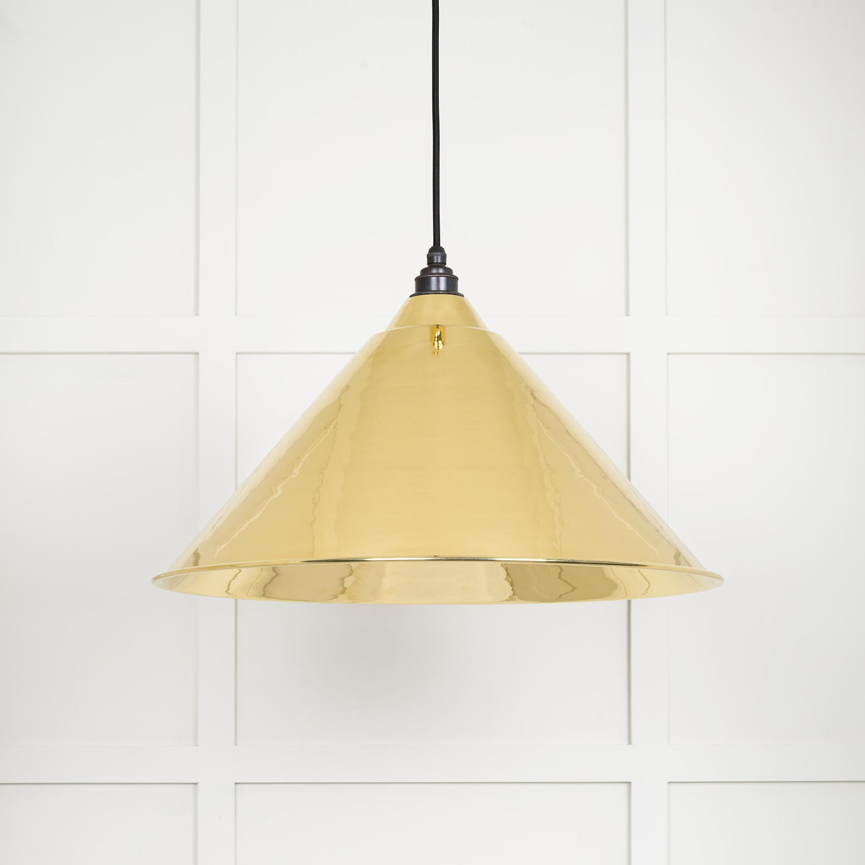 From The Anvil - Smooth Brass Hockley Pendant | Sku. 49524 | Trade Door Handles.