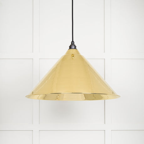From The Anvil - Smooth Brass Hockley Pendant | Sku. 49524 | Trade Door Handles.