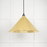 From The Anvil - Smooth Brass Hockley Pendant | Sku. 49524 | Trade Door Handles.