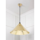 From The Anvil - Smooth Brass Hockley Pendant | Sku. 49524 | Trade Door Handles.