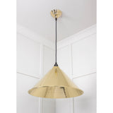 From The Anvil - Smooth Brass Hockley Pendant | Sku. 49524 | Trade Door Handles.