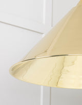 From The Anvil - Smooth Brass Hockley Pendant | Sku. 49524 | Trade Door Handles.