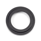 From The Anvil - Matt Black Round Escutcheon (Art Deco) | Sku. 49537 | Trade Door Handles.