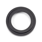 From The Anvil - Matt Black Round Euro Escutcheon (Art Deco) | Sku. 49541 | Trade Door Handles.