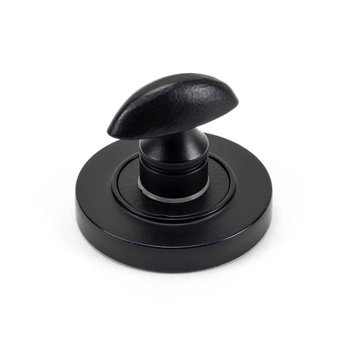 From The Anvil - Matt Black Round Thumbturn Set (Plain) | Sku. 49544 | Trade Door Handles.