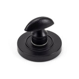 From The Anvil - Matt Black Round Thumbturn Set (Plain) | Sku. 49544 | Trade Door Handles.