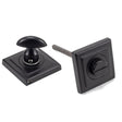 From The Anvil - Matt Black Round Thumbturn Set (Square) | Sku. 49547 | Trade Door Handles.