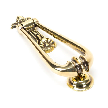 From The Anvil - Aged Brass Loop Door Knocker | Sku. 49550 | Trade Door Handles.
