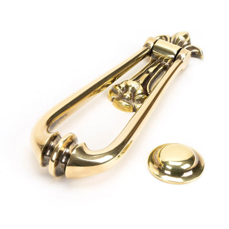 From The Anvil - Aged Brass Loop Door Knocker | Sku. 49550 | Trade Door Handles.
