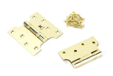 From The Anvil - Polished Brass 4" x 2" x 4" Parliament Hinge (pair) ss | Sku. 49554 | Trade Door Handles.