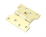 From The Anvil - Polished Brass 4" x 2" x 4" Parliament Hinge (pair) ss | Sku. 49554 | Trade Door Handles.