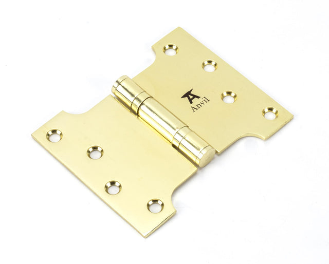 From The Anvil - Polished Brass 4" x 3" x 5" Parliament Hinge (pair) ss | Sku. 49555 | Trade Door Handles.