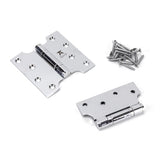From The Anvil - Polished Chrome 4" x 2" x 4" Parliament Hinge (pair) ss | Sku. 49557 | Trade Door Handles.