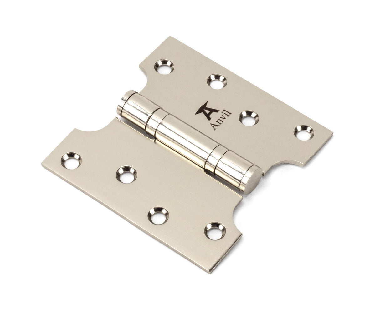 From The Anvil - Polished Nickel 4" x 2" x 4" Parliament Hinge (pair) ss | Sku. 49563 | Trade Door Handles.