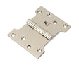 From The Anvil - Polished Nickel 4" x 3" x 5" Parliament Hinge (pair) ss | Sku. 49564 | Trade Door Handles.