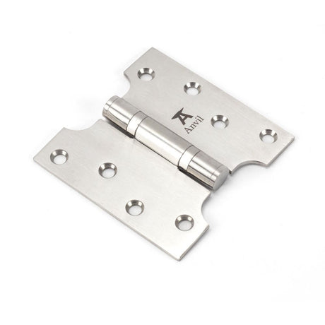 From The Anvil - Satin SS 4" x 2" x 4" Parliament Hinge (pair) | Sku. 49566 | Trade Door Handles.