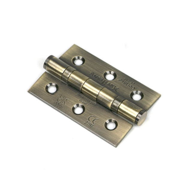 From The Anvil - Aged Brass 3" Ball Bearing Butt Hinge (pair) ss | Sku. 49569 | Trade Door Handles.