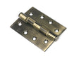 From The Anvil - Aged Brass 4" Ball Bearing Butt Hinge (pair) ss | Sku. 49570 | Trade Door Handles.