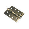 From The Anvil - Aged Brass 4" Ball Bearing Butt Hinge (pair) ss | Sku. 49570 | Trade Door Handles.