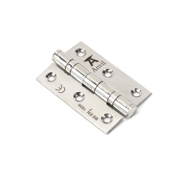 From The Anvil - Polished SS 3" Ball Bearing Butt Hinge (pair) | Sku. 49571 | Trade Door Handles.