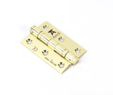 From The Anvil - Polished Brass 3" Ball Bearing Butt Hinge (pair) ss | Sku. 49572 | Trade Door Handles.