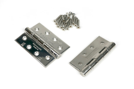 From The Anvil - Polished SS 4" Ball Bearing Butt Hinge (pair) | Sku. 49574 | Trade Door Handles.
