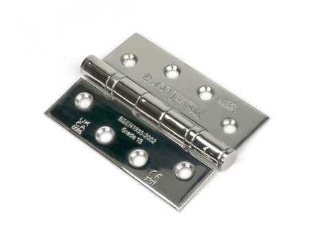From The Anvil - Polished SS 4" Ball Bearing Butt Hinge (pair) | Sku. 49574 | Trade Door Handles.