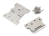 From The Anvil - Polished SS 4" x 3" x 5" Parliament Hinge (pair) | Sku. 49578 | Trade Door Handles.