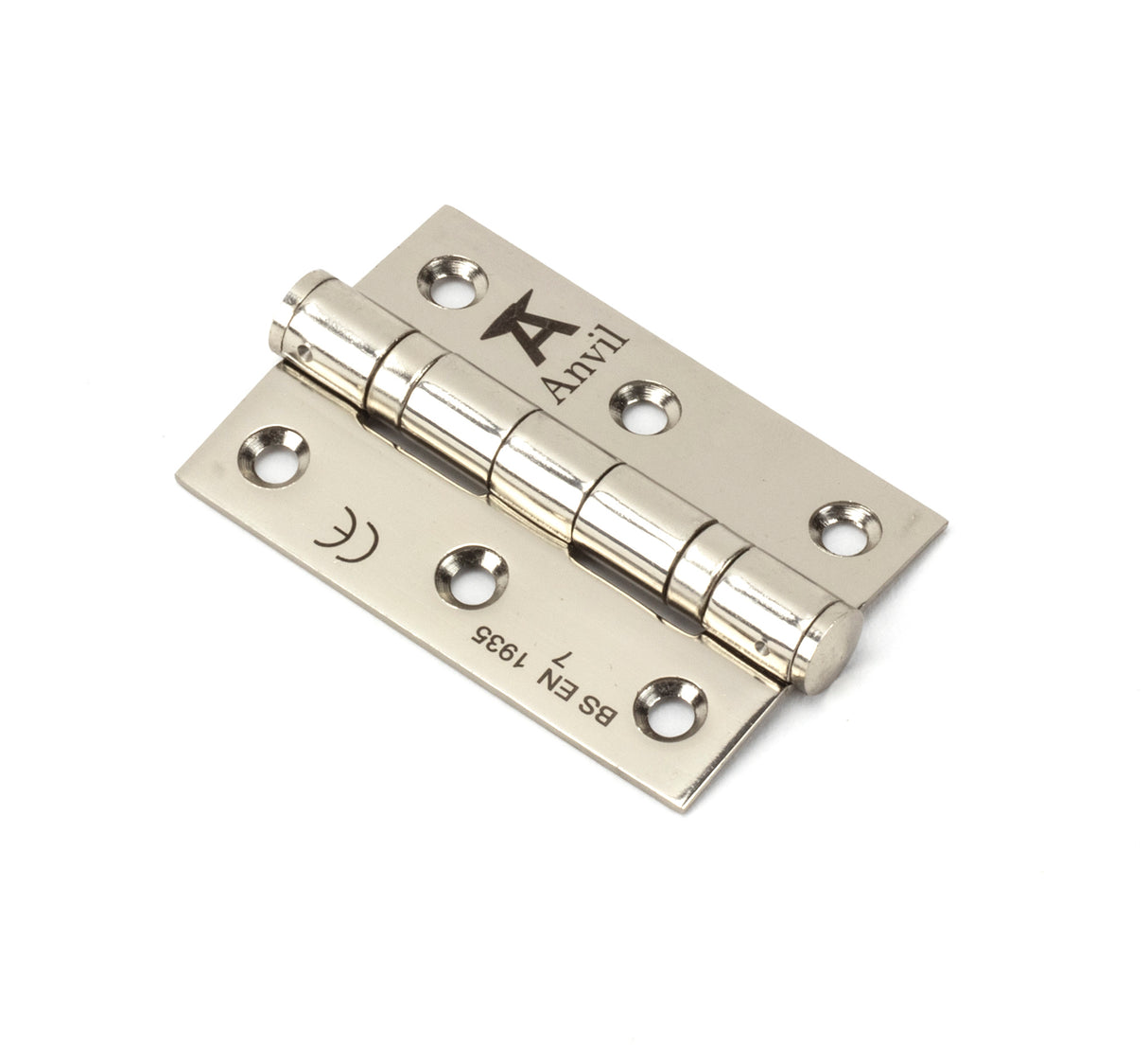 From The Anvil - Polished Nickel 3" Ball Bearing Butt Hinge (pair) ss | Sku. 49581 | Trade Door Handles.